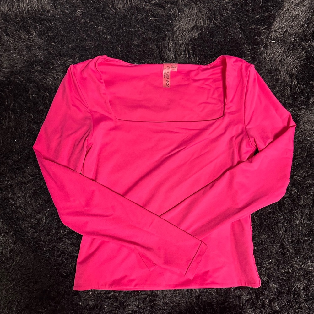 Long Sleeve Square Neck Top